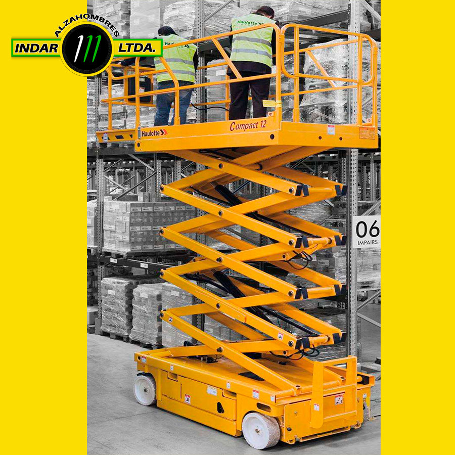 PLATAFORMA DE TIJERA ELECTRICA Haoulett COMPACT 8W 1O 12 - 11.98mt